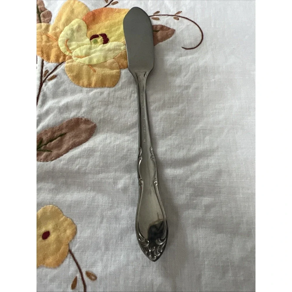 Simeon L & George H Rogers Stainless Butter Knife Spreader